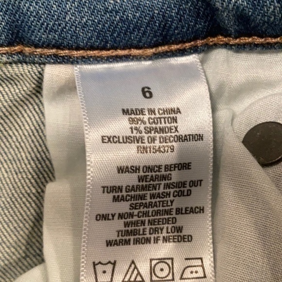 Aeropostale Aero distressed cheeky jegging skinny denim jeans size 6 - Picture 6 of 8